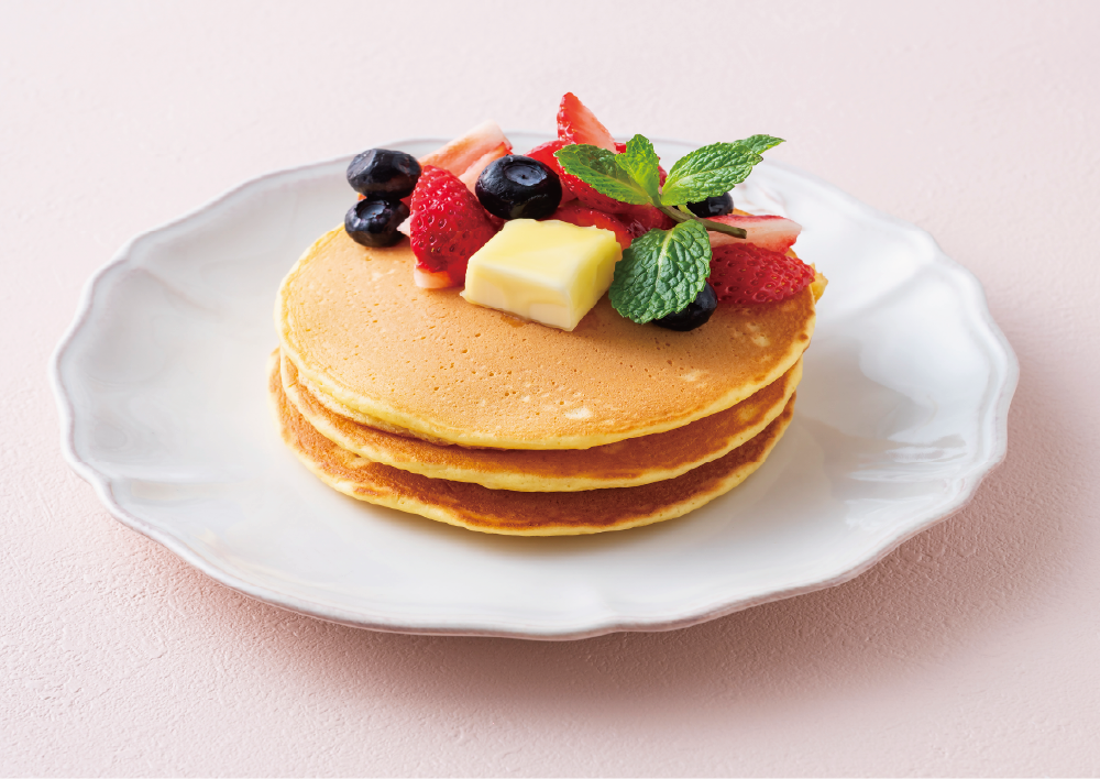 しっとり美豆（ミコン）のパンケーキの写真